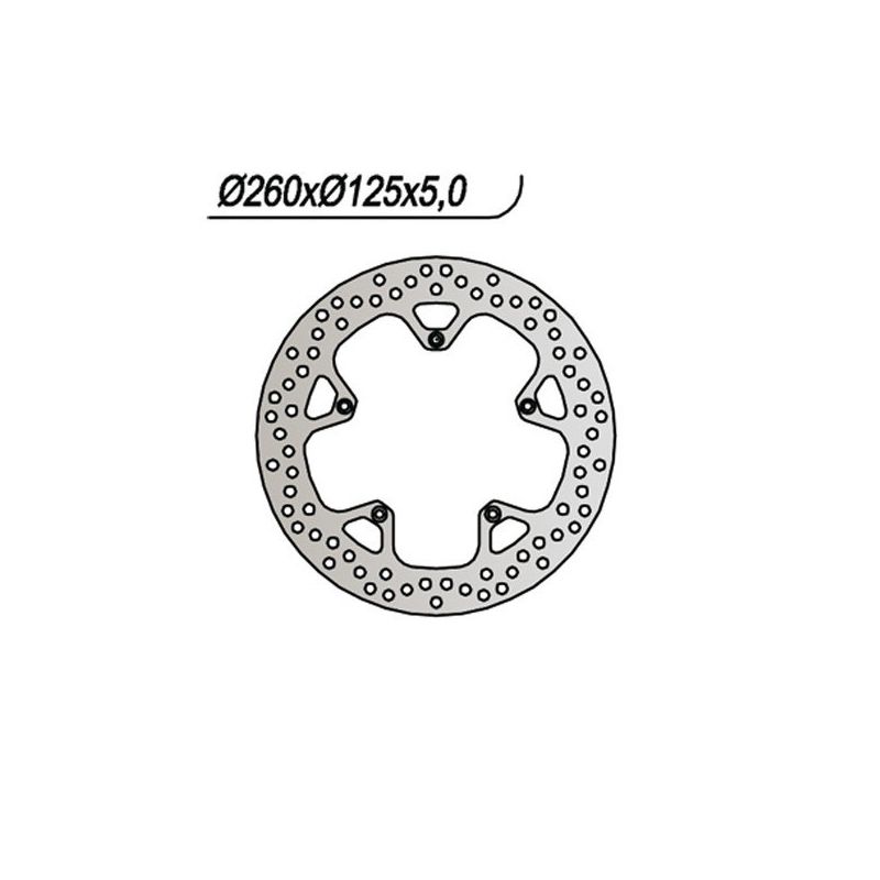 DISCO FRENO ANT. NG 1001 PIAGGIO Beverly Sport E3 (M28900) 125 07/09