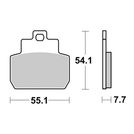 PASTIGLIA FRENO POST. SBS 191HM PIAGGIO X8 Premium E2/E3 (M36301/M36600) 125 06/09