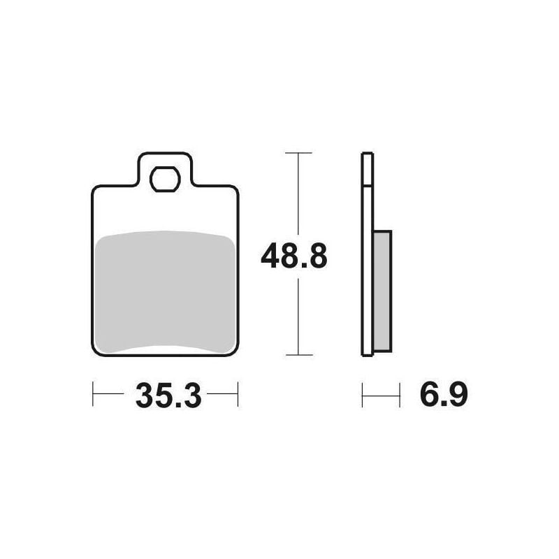 PASTIGLIA FRENO ANT. SBS 142HF PIAGGIO Liberty 4T 150 00/03