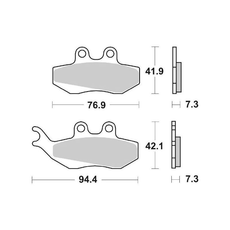 PASTIGLIA FRENO ANT. SBS 120HF PIAGGIO Skipper ST 150 00/02