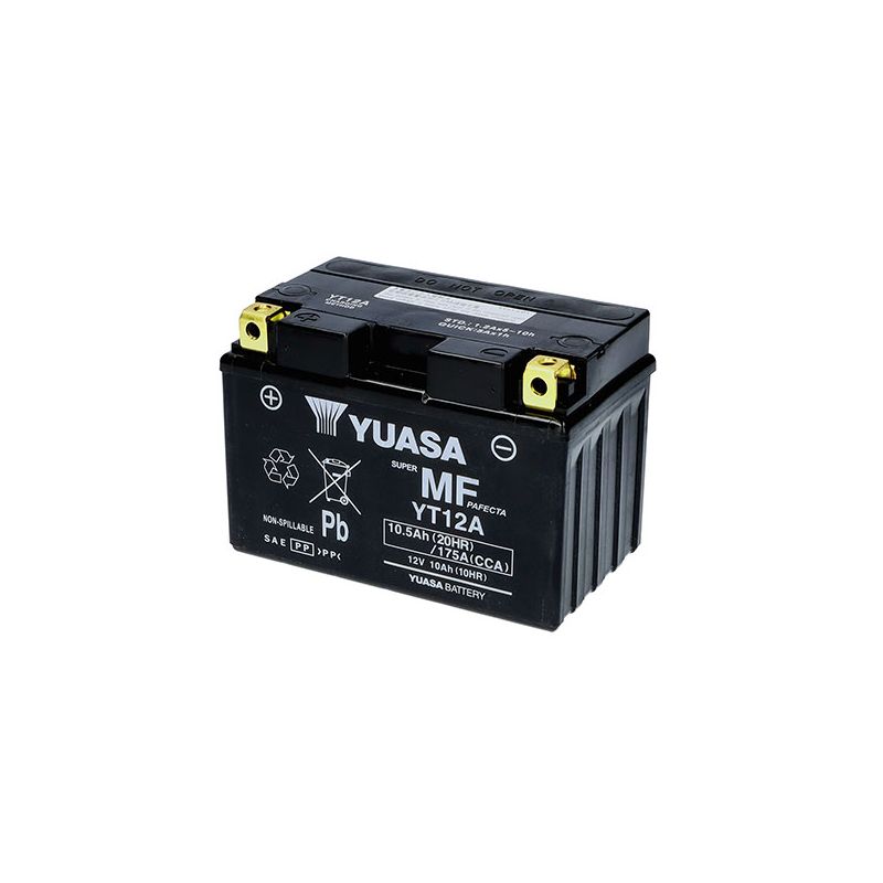 BATTERIA YUASA YT12A-BS(WC) PIAGGIO Liberty Rst / E3 (M3840001/M38400/M38500) 200 06/09