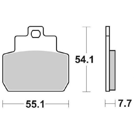 PASTIGLIA FRENO POST. SBS 191CT PIAGGIO X9 Evolution (M2300045) 250 04/07
