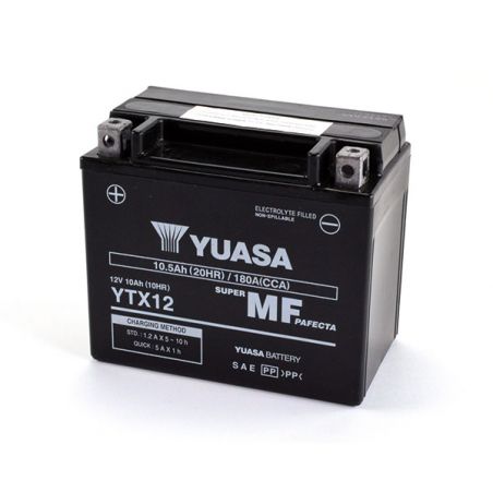 BATTERIA YUASA YTX12-BS(WC) PIAGGIO Beverly 4T 4V HPE ABS E5 400 21/21