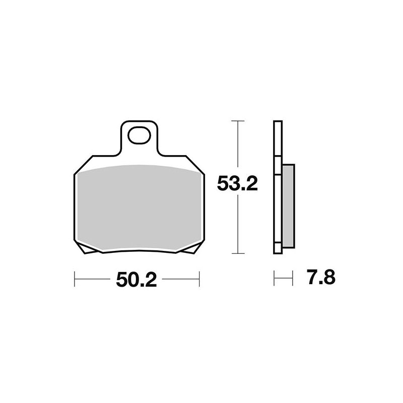 PASTIGLIA FRENO ANT. DX-SX SBS 157HM PIAGGIO Beverly / Beverly E3 (M34100/34200) 500 05/08