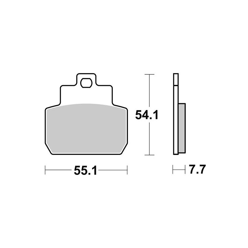 PASTIGLIA FRENO POST. SBS 191HM PIAGGIO Beverly Cruiser (ZAP34500) 500 07/12