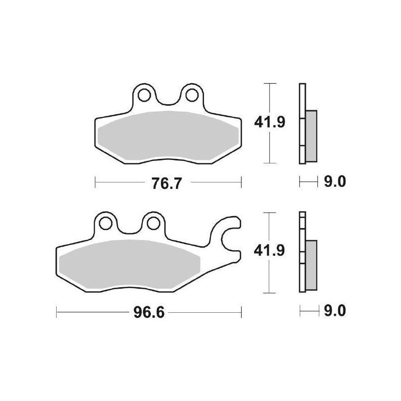 PASTIGLIA FRENO POST. SBS 187HF PIAGGIO X10 IE 4T-4V E3 Executive ABS (M76300) 500 12/16