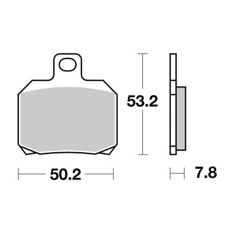 PASTIGLIA FRENO POST. SBS 157HM PIAGGIO X9 Abs 500 06/08