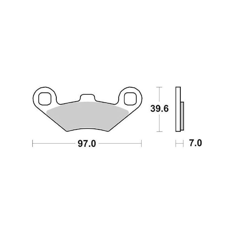PASTIGLIA FRENO ANT. DX-SX SBS 716ATS POLARIS Phoenix 200 05/15