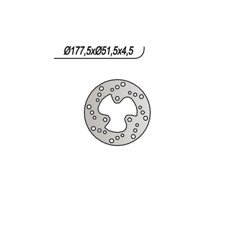 DISCO FRENO POST. NG 493 POLARIS Scrambler L 4X4 400 96/01