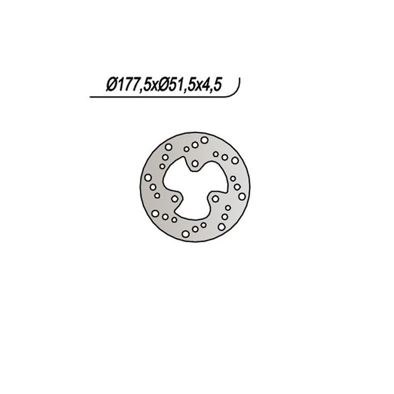DISCO FRENO POST. NG 493 POLARIS Scrambler L 4X4 400 96/01