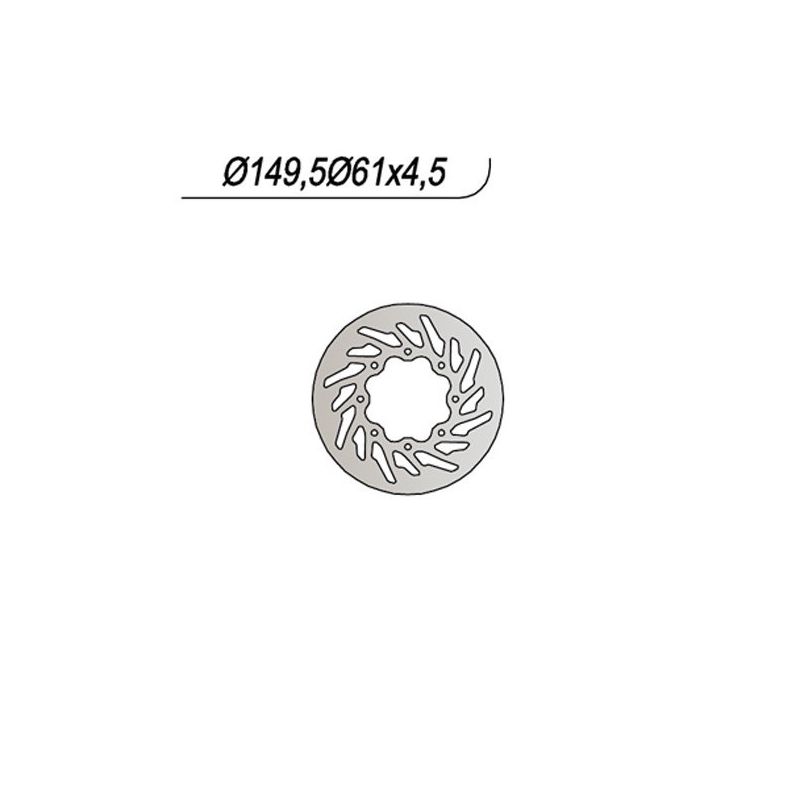 DISCO FRENO POST. NG 842 POLARIS Sportsman 2X4 500 01/02