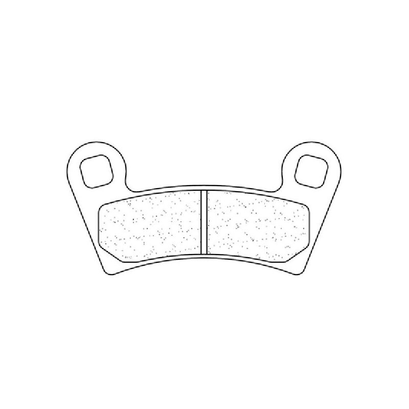 PASTIGLIA FRENO ANT. DX-SX CL BRAKES 1220ATV1 POLARIS Outlaw S 525 08/13