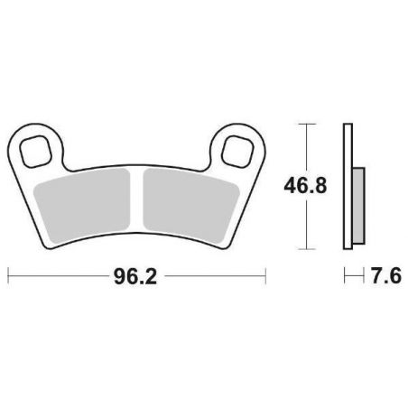 PASTIGLIA FRENO ANT. DX-SX SBS 898RSI POLARIS Ranger RZR EFI 570 12/13
