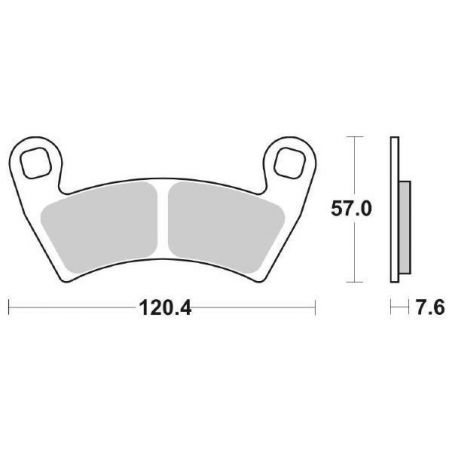 PASTIGLIA FRENO POST. SBS 897SI POLARIS Ranger EFI 4X4 800 08/13