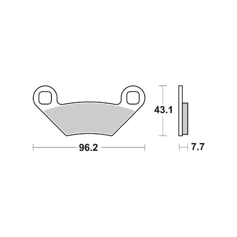 PASTIGLIA FRENO POST. SBS 899RSI POLARIS Scrambler HO/ HO EPS 850 13/13