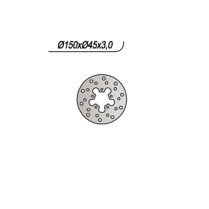 DISCO FRENO POST. NG 426 POLINI X 5 Senior 50 99/00