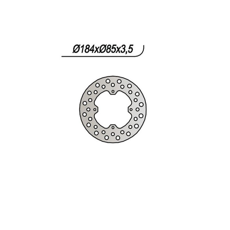 DISCO FRENO POST. NG 760 SUZUKI RM RB 80 90/01