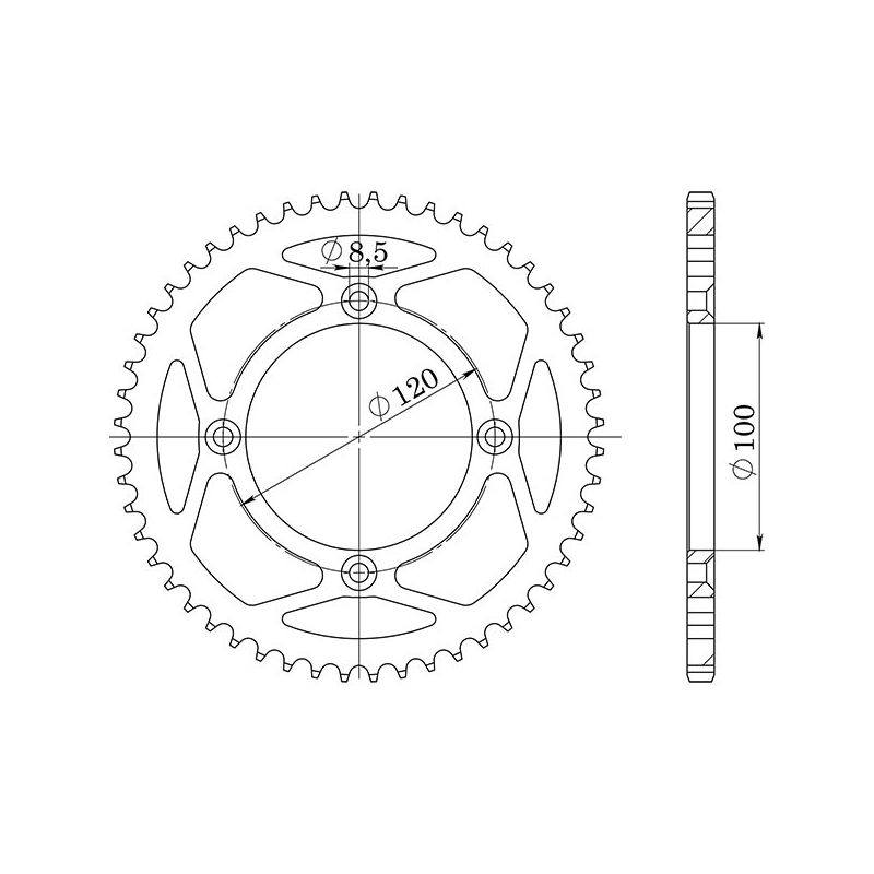 CORONA M AL P428-D50 SGR - SPROCKETS  SUZUKI RM RB 80 86/88