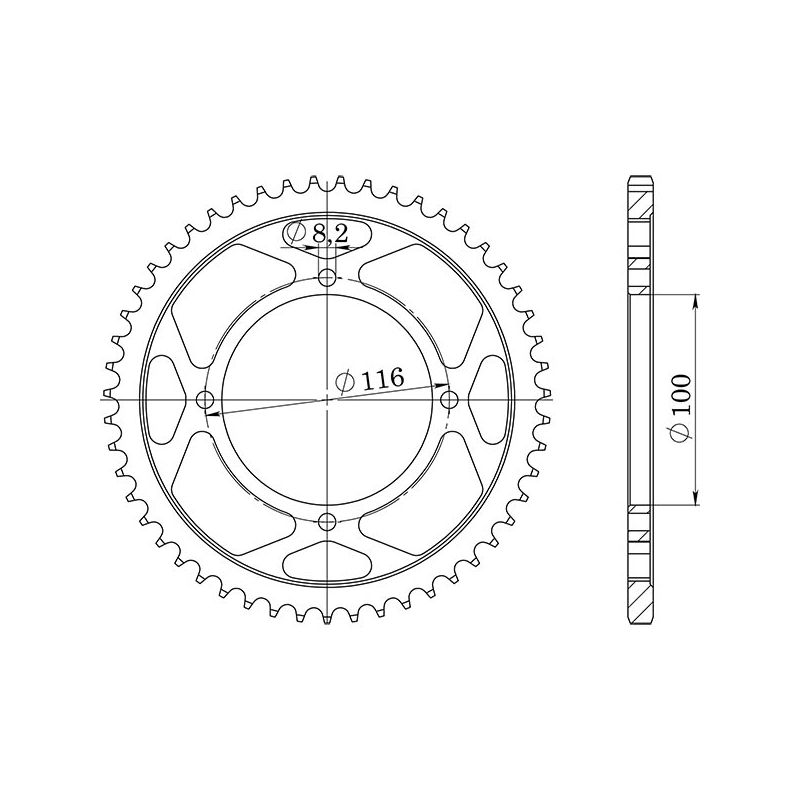 CORONA M AL P428-D51 SGR - SPROCKETS  SUZUKI RM 100 03/04