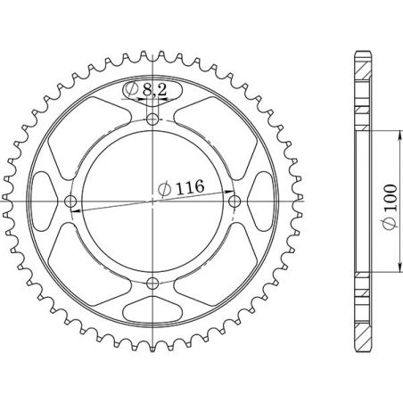 CORONA M AL P428-D51 SGR - SPROCKETS  SUZUKI RM 100 03/04