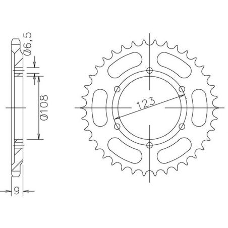 CORONA S AC P420-D52 SGR - SPROCKETS  SUZUKI DR Z 110 01/02