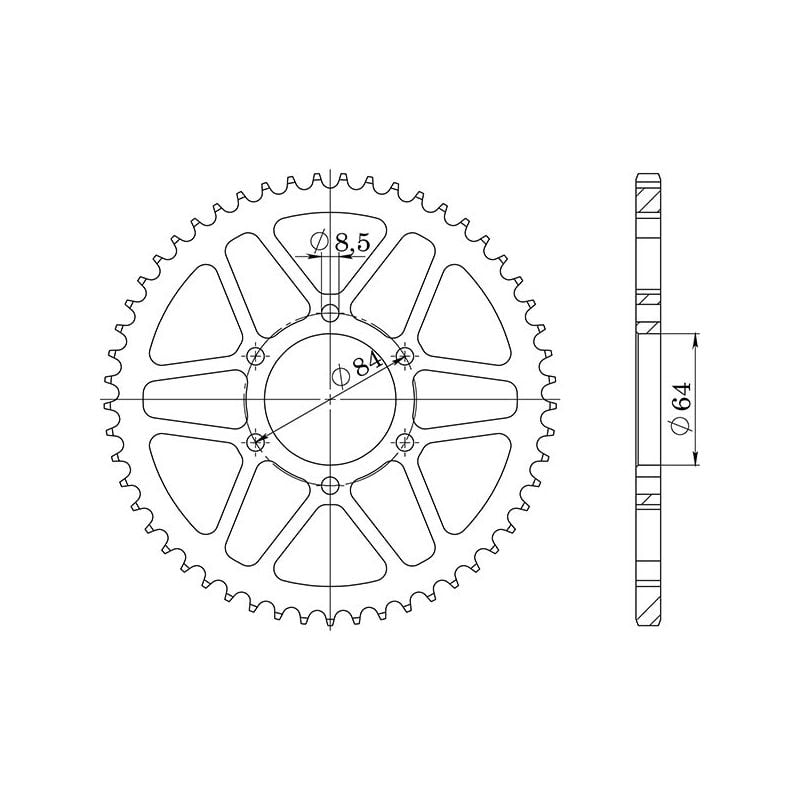 CORONA S AC P428-D53 SGR - SPROCKETS  SUZUKI DR SE (SF44A) 125 94/00