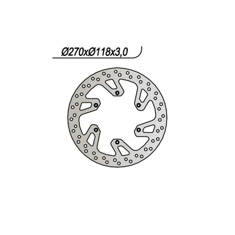 DISCO FRENO ANT. NG 719 SUZUKI DR SM (CS111) 125 09/13