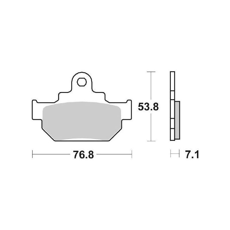 PASTIGLIA FRENO ANT. SBS 581HF SUZUKI GZ Marauder 125 98/11