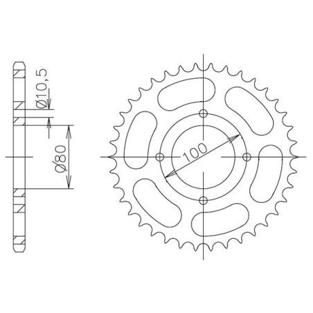 CORONA S AC P428-D45 SGR - SPROCKETS  SUZUKI GZ Marauder 125 98/11