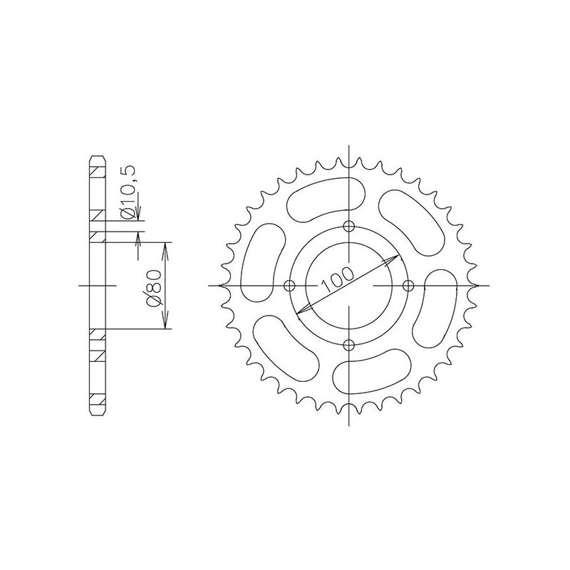 CORONA S AC P428-D45 SGR - SPROCKETS  SUZUKI GZ Marauder (GERMANIA) 125 98/11