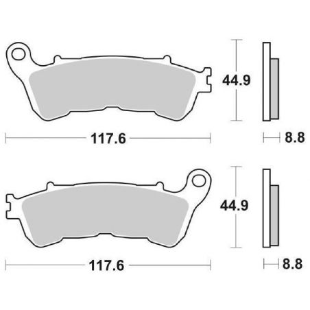 PASTIGLIA FRENO ANT. SBS 192HF SUZUKI UH Burgman (CD1111) 200 07/13