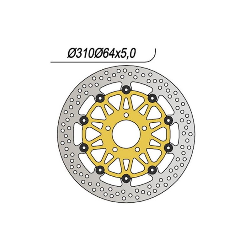DISCO FRENO ANT. NG 120 SUZUKI GSX F 250 91/91
