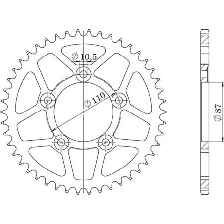 CORONA S AC P520-D46 SGR - SPROCKETS  SUZUKI GSX RA ABS 250 17/20