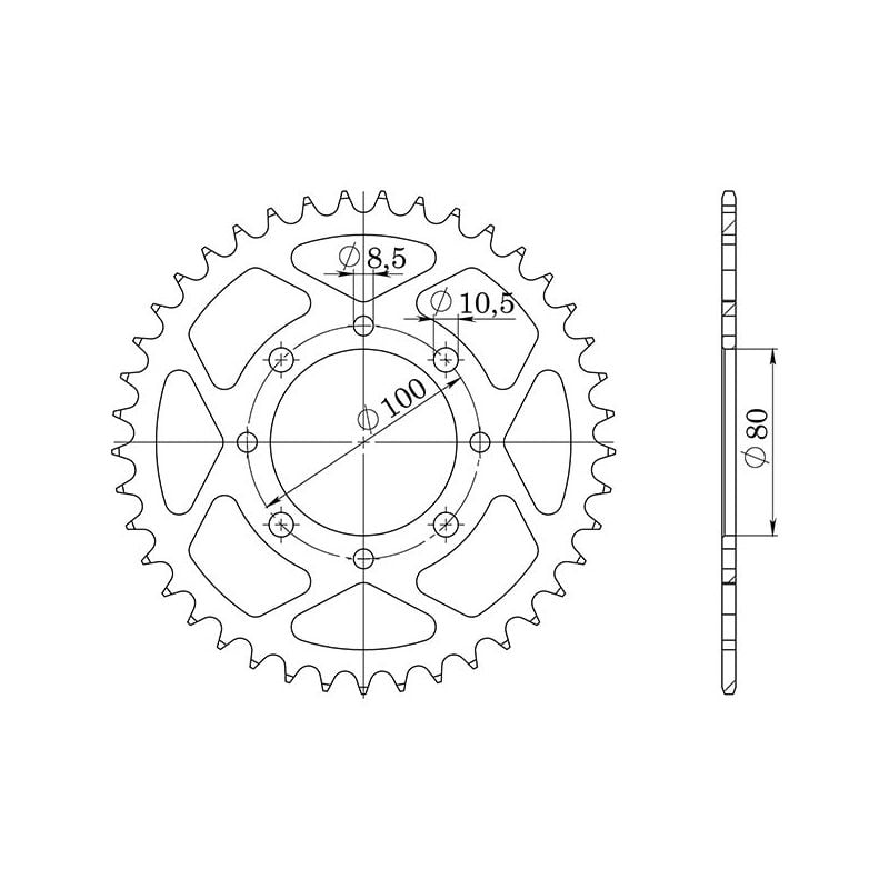 CORONA S AC P520-D41 SGR - SPROCKETS  SUZUKI GZ Marauder 250 99/10