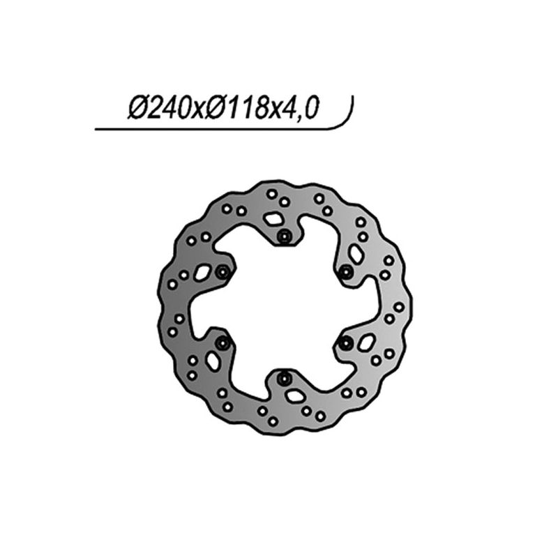 DISCO FRENO POST. NG 329X SUZUKI RM 250 99/09