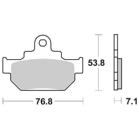 PASTIGLIA FRENO ANT. SBS 581HF SUZUKI TU X 250 97/00