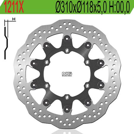 DISCO FRENO ANT. NG 1211X SUZUKI DR Z SM 400 05/10