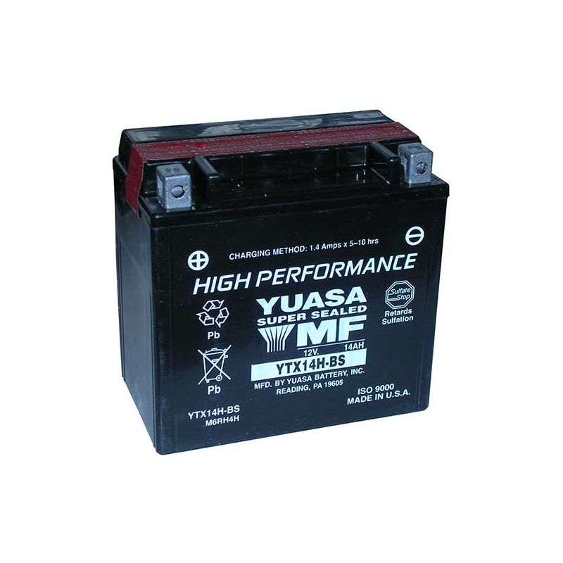 BATTERIA YUASA YTX14H-BS SUZUKI LT A Eiger 4x4 (FK2/FK7) 400 02/07