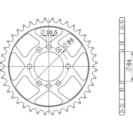 CORONA S AC P520-D40 SGR - SPROCKETS  SUZUKI LT Z Quadsport 400 03/08