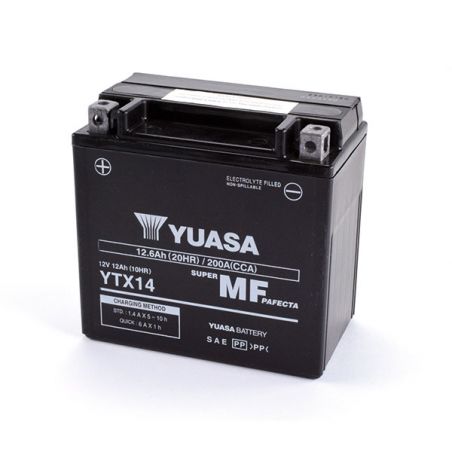 BATTERIA YUASA YTX14-BS(WC) SUZUKI LTA F KingQuad 4X4 (K8/L1) 400 08/11