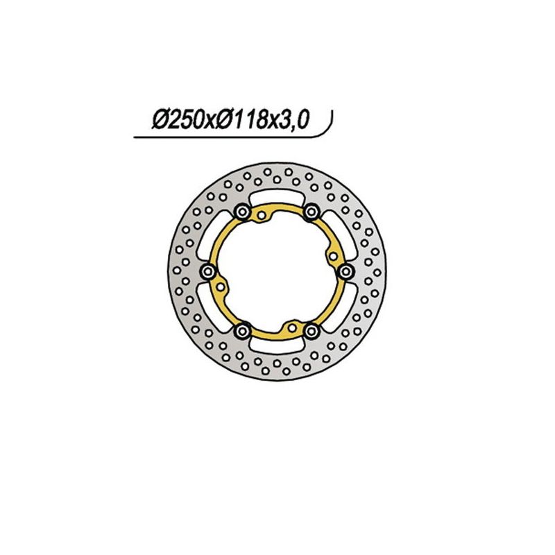 DISCO FRENO ANT. NG 1048 SUZUKI RMX 4T 450 10/17
