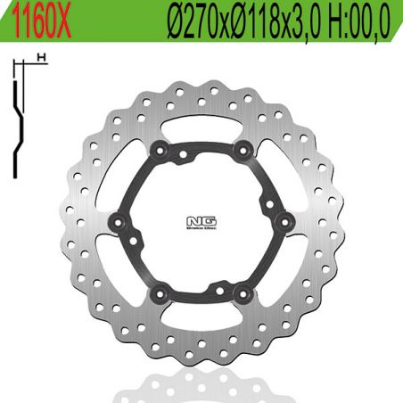 DISCO FRENO ANT. X Ø270 NG 1160X SUZUKI RMX 4T 450 10/17
