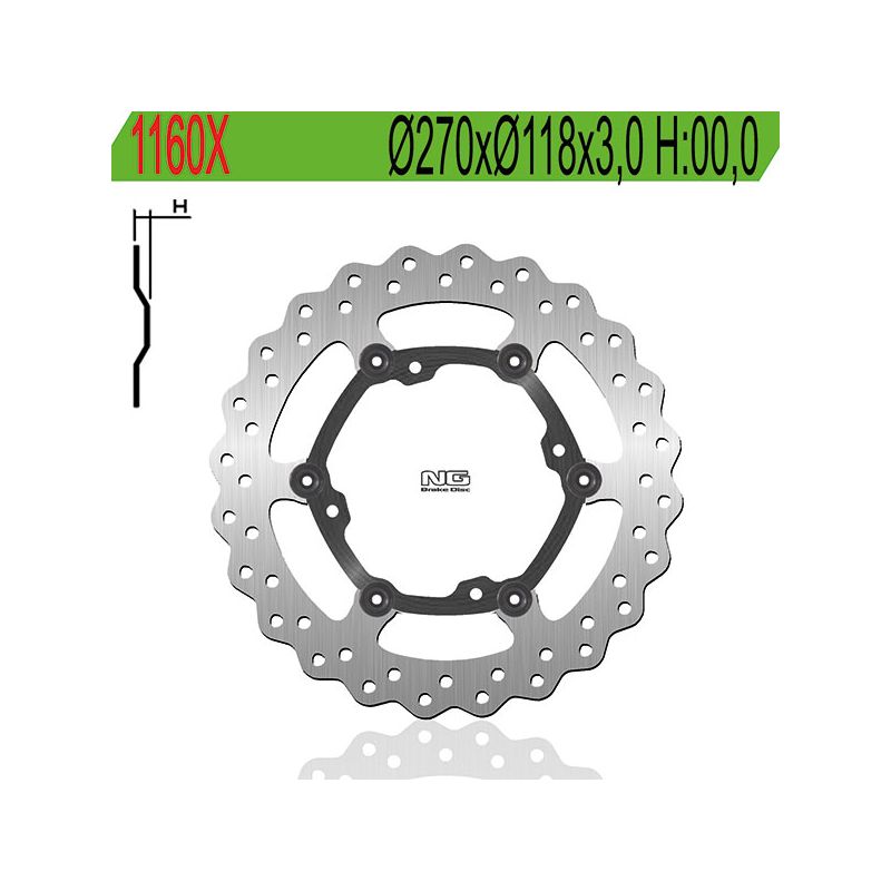 DISCO FRENO ANT. X Ø270 NG 1160X SUZUKI RMZ 4T 450 18/22