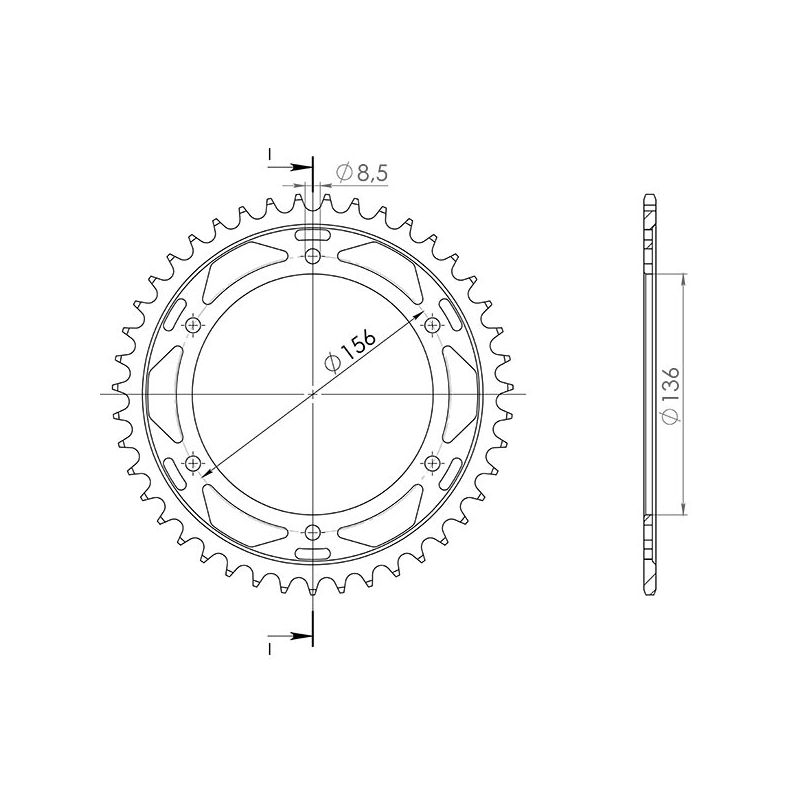 CORONA S AC P525-D41 SGR - SPROCKETS  SUZUKI DR SE (SP46A) 650 96/16