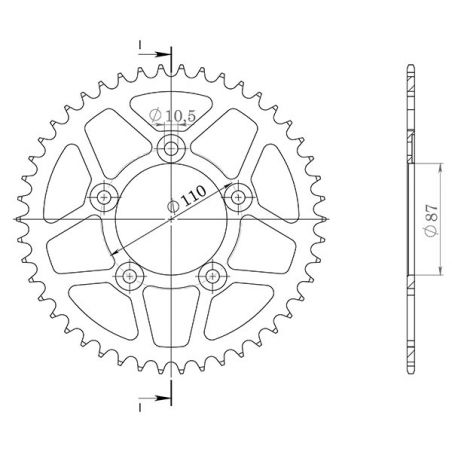 CORONA R AL P520-D45 SGR - SPROCKETS  SUZUKI SV ABS 650 07/09