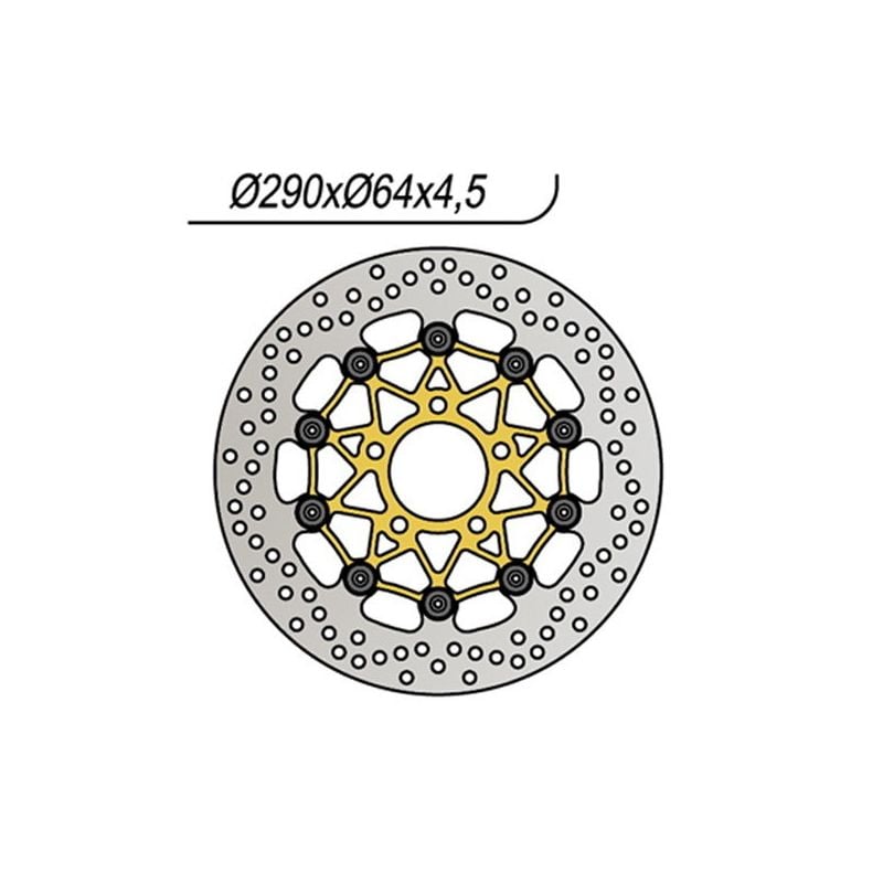 DISCO FRENO ANT. DX-SX NG 239 SUZUKI GSX F (GR78A) 750 89/97