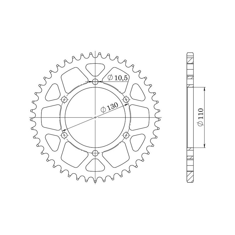 CORONA S AC P525-D43 SGR - SPROCKETS  SUZUKI GSX S 750 17/21