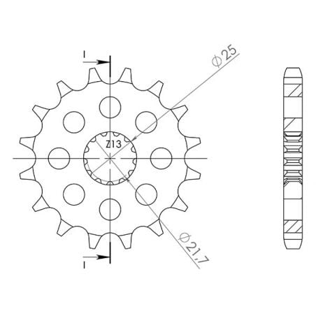 PIGNONE S AC P532-D15 SGR - SPROCKETS  SUZUKI RF R 900 94/00