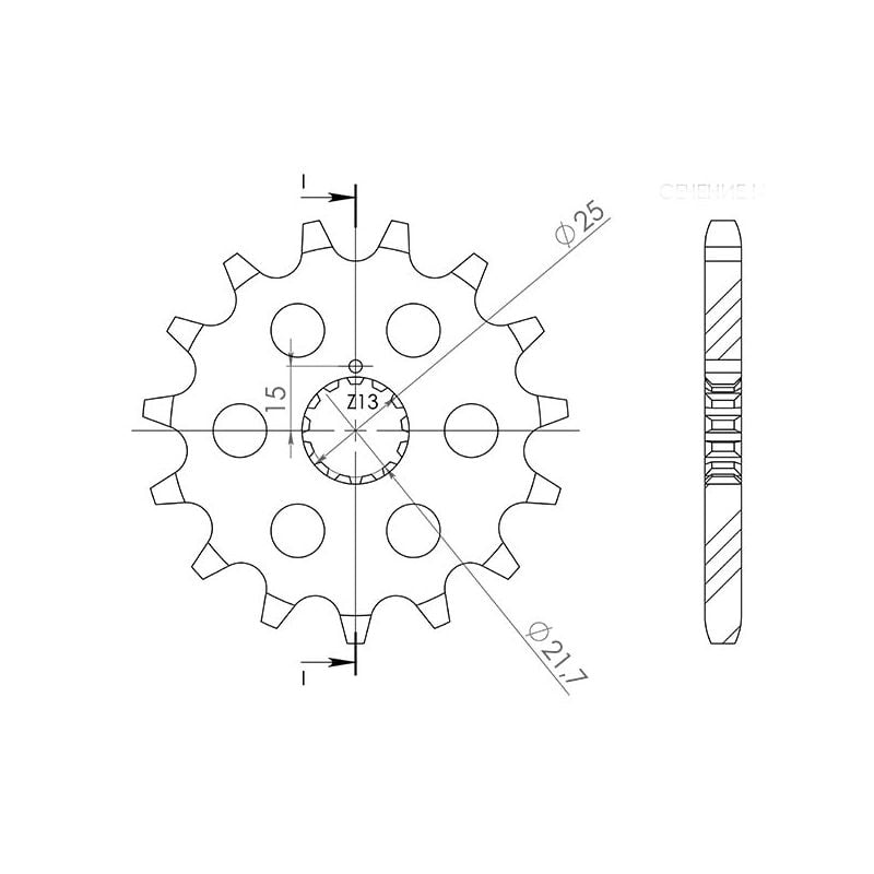 PIGNONE S AC P630-D15 SGR - SPROCKETS  SUZUKI GS E (T/X/Z/D) 1100 80/83