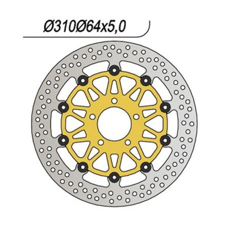 DISCO FRENO ANT. DX-SX NG 120 SUZUKI GSX Inazuma 1200 99/01